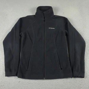 Columbia Jacket Womens XS Black Fleece Full Zip Up Sweater Sweatshirt - Imagen 1 de 10