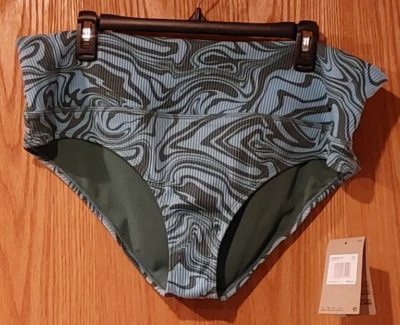 Nuevo pantalón de natación para mujer Nike Swirl cintura alta XXL Nesse290-486 Aquarius -5273 Foto 1 de 3