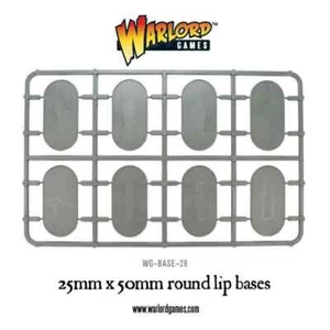 Bolt Action - 25 mm x 50 mm runde Lippe Basen Anguss (Warlord Games) 9930000009 - Bild 1 von 5