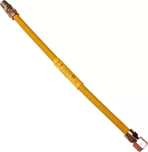 10-1223 Flexible Coated Gas Water Heater Supply Line, 18-Inch, 1/2-Inch OD Conne - Picture 1 of 3