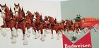 1960s Anheuser Busch BUDWEISER CLYDESDALE DOUBLE POSTCARD Beer Wagon D5