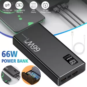 66W 30000mAh Portable Power Bank USB LCD External Battery Charger For Cell Phone - Picture 1 of 15