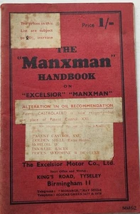 Excelsior Manxman Handbuch & illustrierte Ersatzteilliste Originalbuch kostenloser UK-Versand - Bild 1 von 10