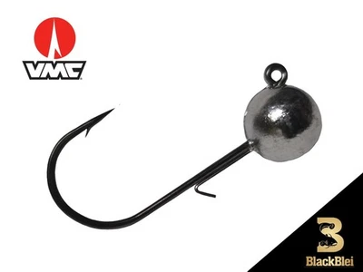 BLACKBLEI 10 x Jigköpfe VMC 7161 BN mit Wire Keeper Rundkopfjig Bleiköpfe (Art.2150 )