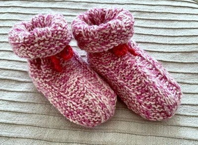 Niedliche Handgestrickte warme Baby-Socken Kinder Strickschuhe Schlafsocken - Bild 1 von 4