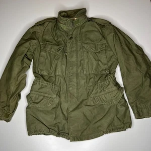 Chaqueta de Campo M-65 Vintage Años 80 Ejército de los Estados Unidos Pequeña Regular OG-107 Scovill Cremallera - Imagen 1 de 10