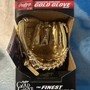 Al Kaline Miniature Gold Glove Signed Auto 10x GG Inscription JSA Authentic HOF - Picture 1 of 7