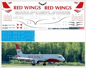 Airbus A321 Red Wings VP-BRS  decals 1/144 Pas-Decals - Imagen 1 de 3