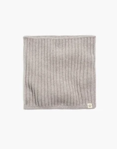 MADEWELL RIBBED 100% WOOL NECK WARMER ONE SIZE HTHR PELICAN - Picture 1 of 5