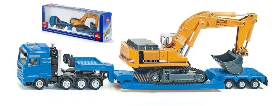 Modellino camion scala 1:87 Siku CAMION TRASPORTA GRU modellismo statico diecast - Immagine 1 di 1