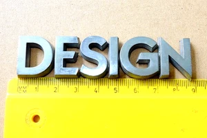 'DESIGN' CAR BADGE 88mm. for VAUXHALL ZAFIRA - Picture 1 of 2
