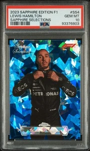 2023 Topps Chrome Formula 1 F1 Sapphire Selections Lewis Hamilton PSA 10 SSP - Picture 1 of 2