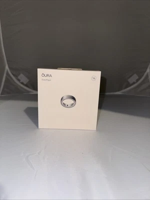 OURA Ring 4 - Brushed Silver, Size 14 - New - Image 1 of 4