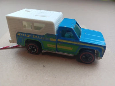 Original 1974 Hot Wheels Redline Keep On Camping Pickup Truck Camper Mattel  - Image 1 of 4