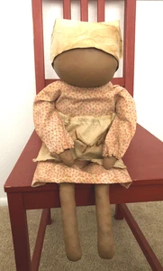 Made to Order, Primitive Doll, Country Decor, Cloth Doll, Folk Art, Prairie Doll - Picture 1 of 4