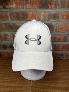 Under Armour Sportmütze weiß silber bestickt Logo Large/XL Flexfit - Bild 1 von 8