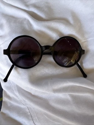 Vintage 1960’s Genuine Ground Polished Lens Black Celluloid Sunglasses Bakelite - Image 1 of 3