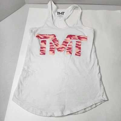 Floyd Mayweather The Money Team Shirt Women's Size Small White W pink Letters  - Image 1 of 4