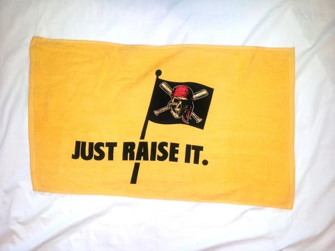 PITTSBURGH PIRATES RAISE IT JOLLY ROGER RALLY TOWEL Cover