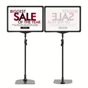 Adjustable Floor Sign Holder Stand for A3 A4 A5 Retail Display & Promotions - Picture 1 of 8