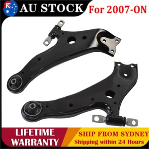 Pair Front Lower Control Arms For Toyota Kluger GSU40 GSU45 GSU50 GSU55 2007-ON - Picture 1 of 9