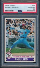 1979 TOPPS #25 STEVE CARLTON HOF PSA 10 GEM MINT  FRESH FROM PSA