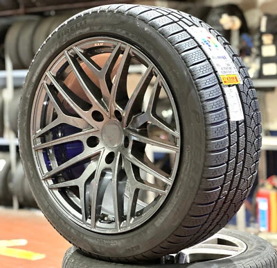 4x 20 Zoll Porsche Macan Turbo Winterräder 265/45 u.295/40R20 Dunlop NO grau - Bild 1 von 3