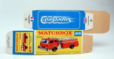 Matchbox Superfast No. 29A Denver Fire Engine unfolded, printing fresh "G" box - Image 1 of 3