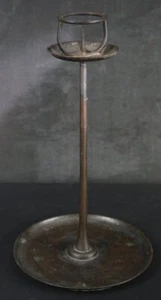 Japan bronze candle stand zen temple 1800 hand craft - Picture 1 of 10