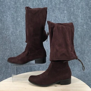 Charles by Charles David Boots Womens 8M Gammon Tall Knee High Brown Suede Block - Picture 1 of 18