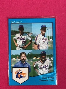 1989 Tidewater Tides ProCards #1947 Field Staff/Cubbage/Abbott/McCrary/Miller - Picture 1 of 2