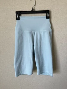 Pantaloncini biker donna Alice Olivia blu chiaro elasticizzati vita alta s XS - Foto 1 di 10