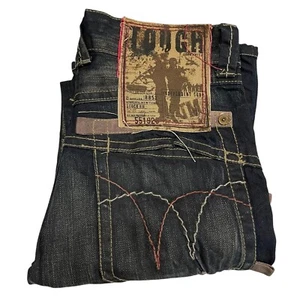 Pantalones de mezclilla azules de diseñador Tough Jeansmith Streetwear vintage talla W 31 x L 32 - Imagen 1 de 15
