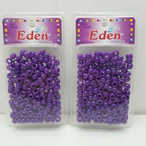 Purple plastic beads 2 Pack for DIY craft bracelete necklace hair  - Picture 1 of 2