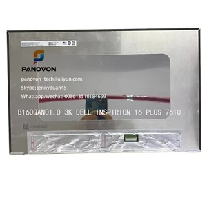 PANTALLA PANEL DELL B160QAN01.0 3K 40Pin 0NT09P INSPIRION 16 PLUS 7610 IPS LED - Imagen 1 de 2