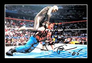WWE RODDY PIPER HAND SIGNED AUTOGRAPHED 4X6 WRESTLEMANIA PHOTO WITH PSA COA