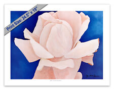 Floral Art Print Rose COA Apricot Nectar James Homer Brown 1996 Artists Estate