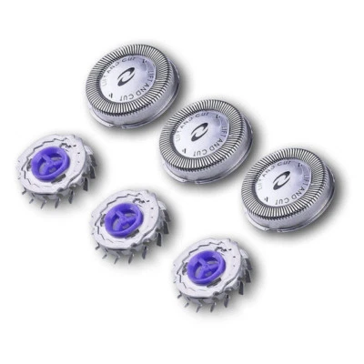 3x Testine Rasoio Philips compatibile con HQ3 HQ4 HQ55 HS HP 3 lame di ricambio - Immagine 1 di 4