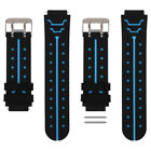  2 Pcs Armbänder Silikonarmbänder Farbechtes Uhrenarmband Universal-