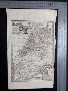 ANTIQUE EMANUEL BOWEN MAP OF "Seven United Provinces" - Picture 1 of 2