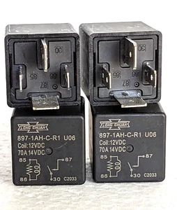 (PACK OF 2) Song Chuan Relay 897-1AH-C-R1-U06-12VDC 70A 12VDC with Resistor - Picture 1 of 3