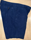 Ralph Lauren Polo Chino Shorts Mens 36”x17” Navy Blue Pleated Andrew Casual Pony