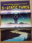 X-Static Force A3 Poster Rave Flyer 22-02-92 Mint