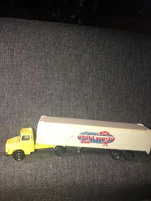 Majorette Scania Semi Truck Cab And Child World Trailer 1:100 Scale - Image 1 of 3