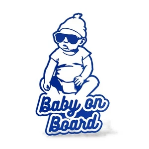 Sticker BAMBINO A BORDO BABY ON BOARD Adesivo Decal Vinile Auto Window Lunotto - Foto 1 di 17