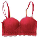 Victoria Secrets 32C Red lace bra, with four levels of prongs and adjustable str