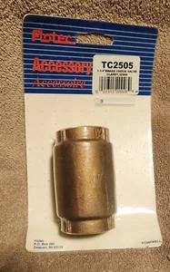 NEW PARTS2O TC2505 Flotec Valvola di ritegno in ottone da 1-1/4 di pollice - Foto 1 di 3