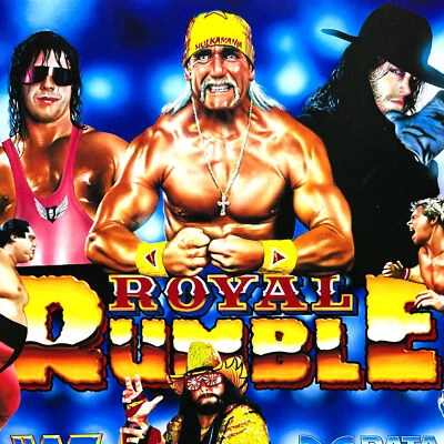 Data East Royal Rumble Pinball Machine Game Backglass Translite NOS ORIGINAL - Image 1 of 4