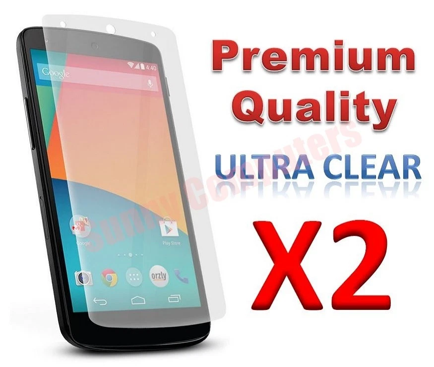 2x Premium Ultra Clear Screen Protector Film Cover Guard For LG Nexus5 Nexus 5 - Image 1 of 4