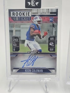 2024 Contenders Optic - Keon Coleman - Rookie Ticket Auto Silver Variation - RC - Picture 1 of 2